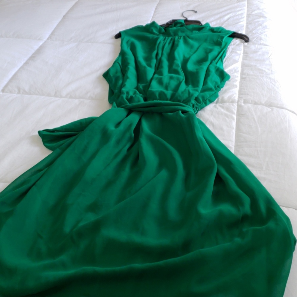 Green summer dress